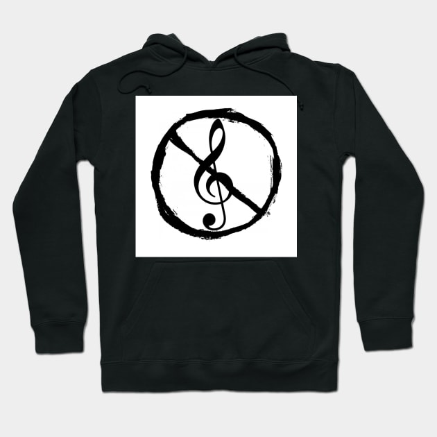 No Treble Hoodie by Holisticfox